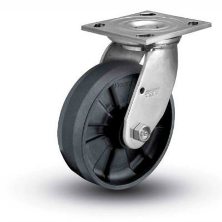 COLSON ¬Æ 4 Series Swivel Plate Caster - Solid Nylon 4" Dia. 800 Lb. Cap. 4.04109.539 SS